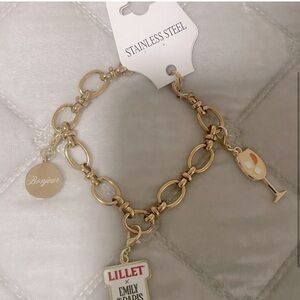 Emily in Paris NYC Pop Up - Stainless Steel Charms Bracelet